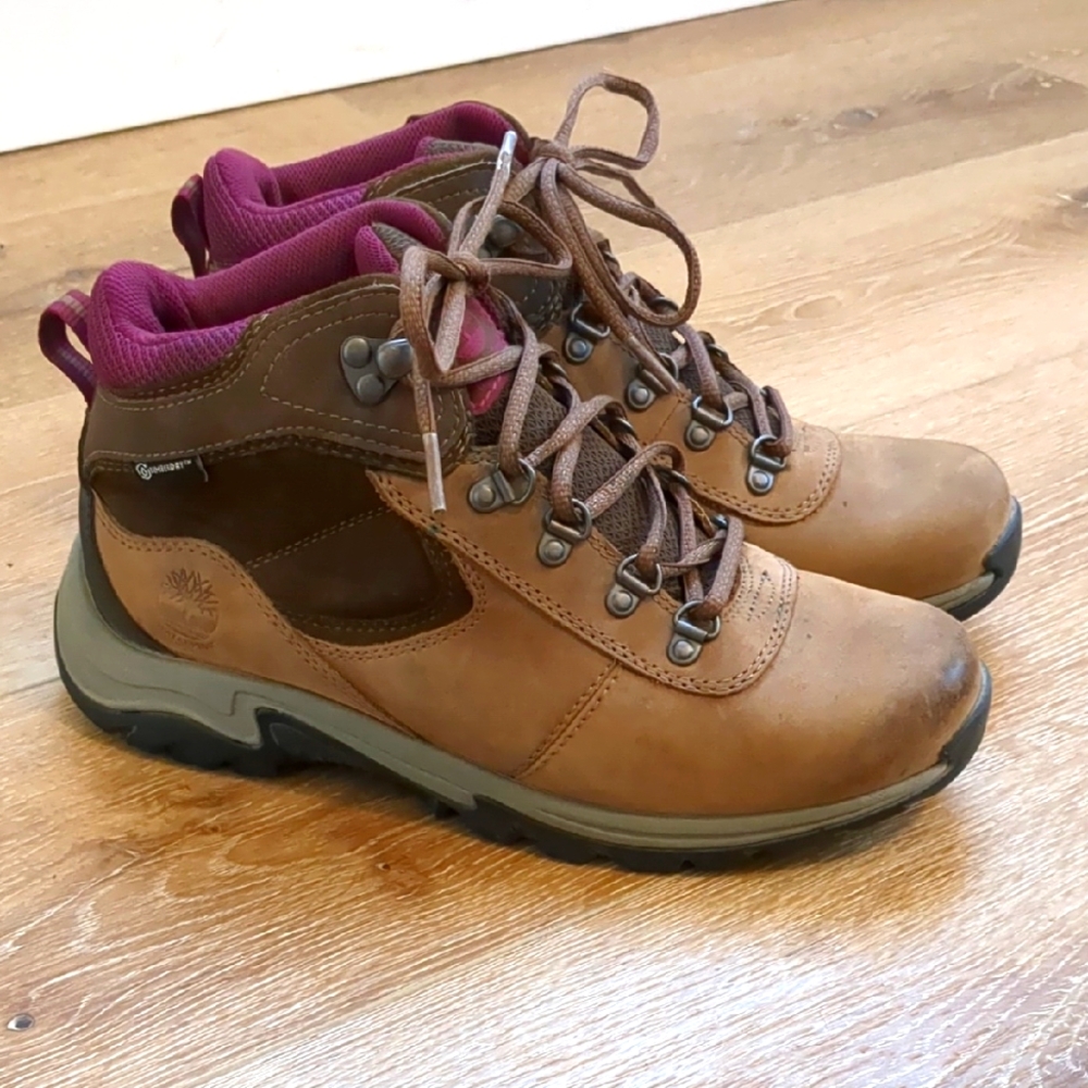 Timberland Brown and Purple Athletic Shoes